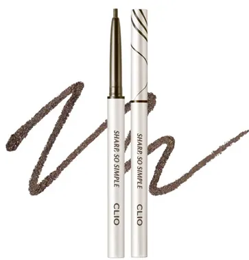 CLIO SHARP, SO SIMPLE WATERPROOF PENCIL LINER 04 DARK BROWN